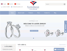 Tablet Screenshot of luster-jewelry.com